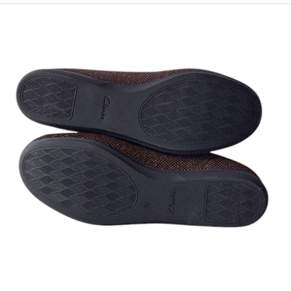 Clarks Cloudsteppers Carly Dream Flats Burgundy 9W Wide - Picture 7 of 8